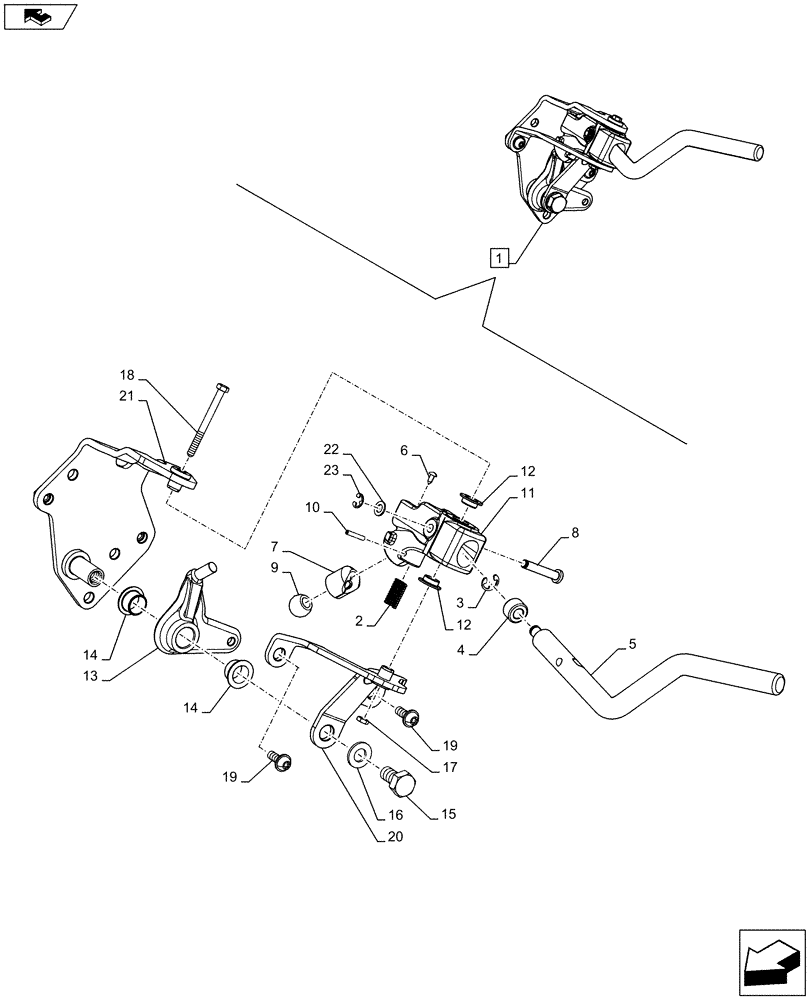 Схема запчастей Case IH FARMALL 95C - (21.130.BC[03]) - REVERSER, BREAKDOWN (21) - TRANSMISSION