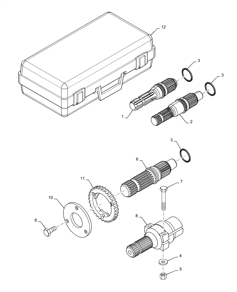 Схема запчастей Case IH MAGNUM 315 - (31.114.AF[01]) - POWER TAKE OFF ASSEMBLY, OUTPUT SHAFT, DUAL SPEED (31) - IMPLEMENT POWER TAKE OFF