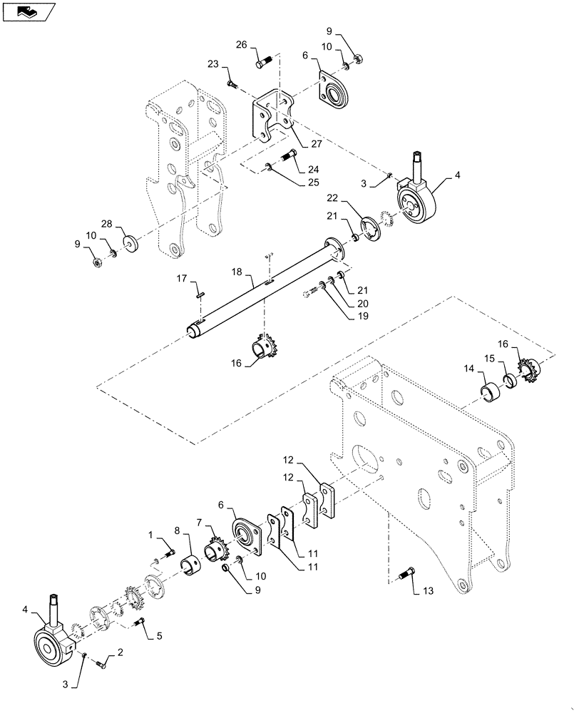 Схема запчастей Case IH 4025 - (18.110.AB[01]) - TRU COUNT CLUTCH ASSEMBLY (18) - CLUTCH