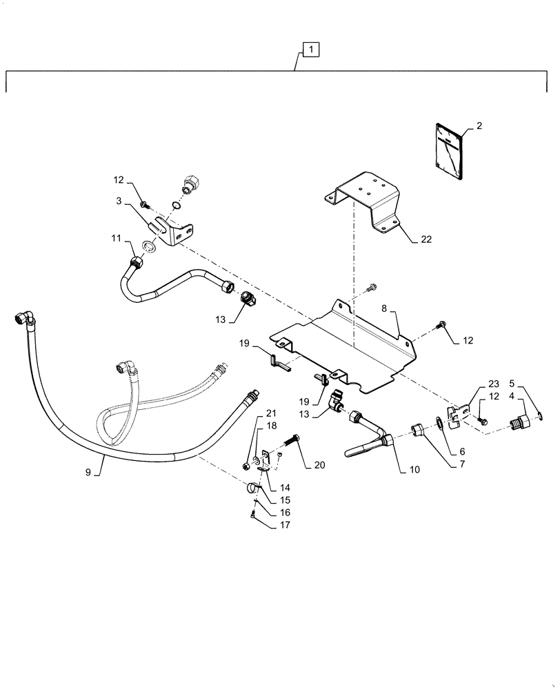 Схема запчастей Case IH MAGNUM 250 - (88.100.31[05]) - DIA KIT, HYDRAULIC FRONT AXLE SADDLE SUSP (88) - ACCESSORIES