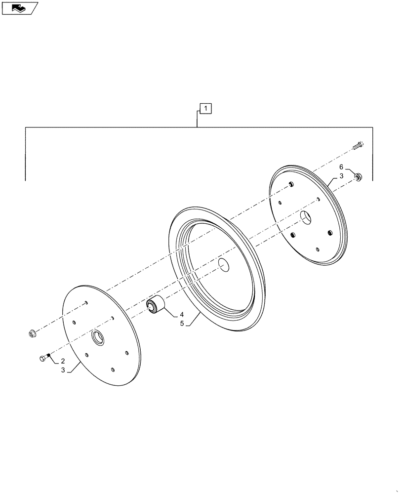 Схема запчастей Case IH 4025 - (77.105.AB[07]) - PRESS WHEEL ASSEMBLY (77) - SEEDING/PLANTING