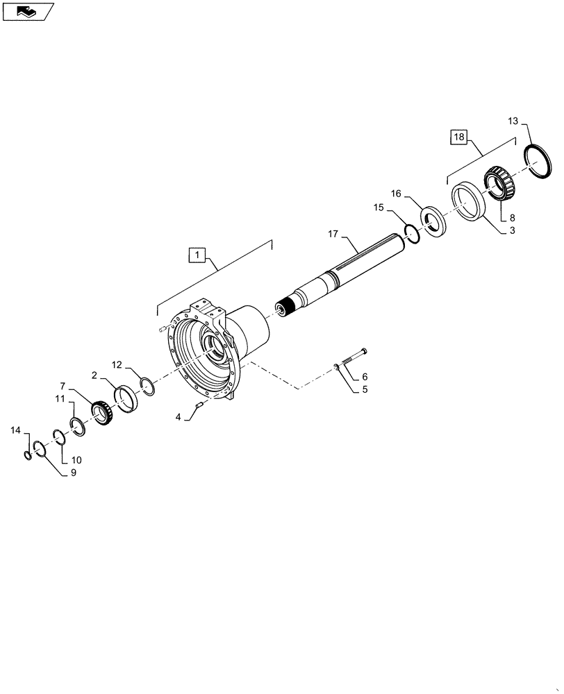 Схема запчастей Case IH MAGNUM 380 - (27.100.AK[05]) - VAR - 429358 - REAR AXLE, 5 X 120 INCH, MAGNUM 340, 380 (27) - REAR AXLE SYSTEM