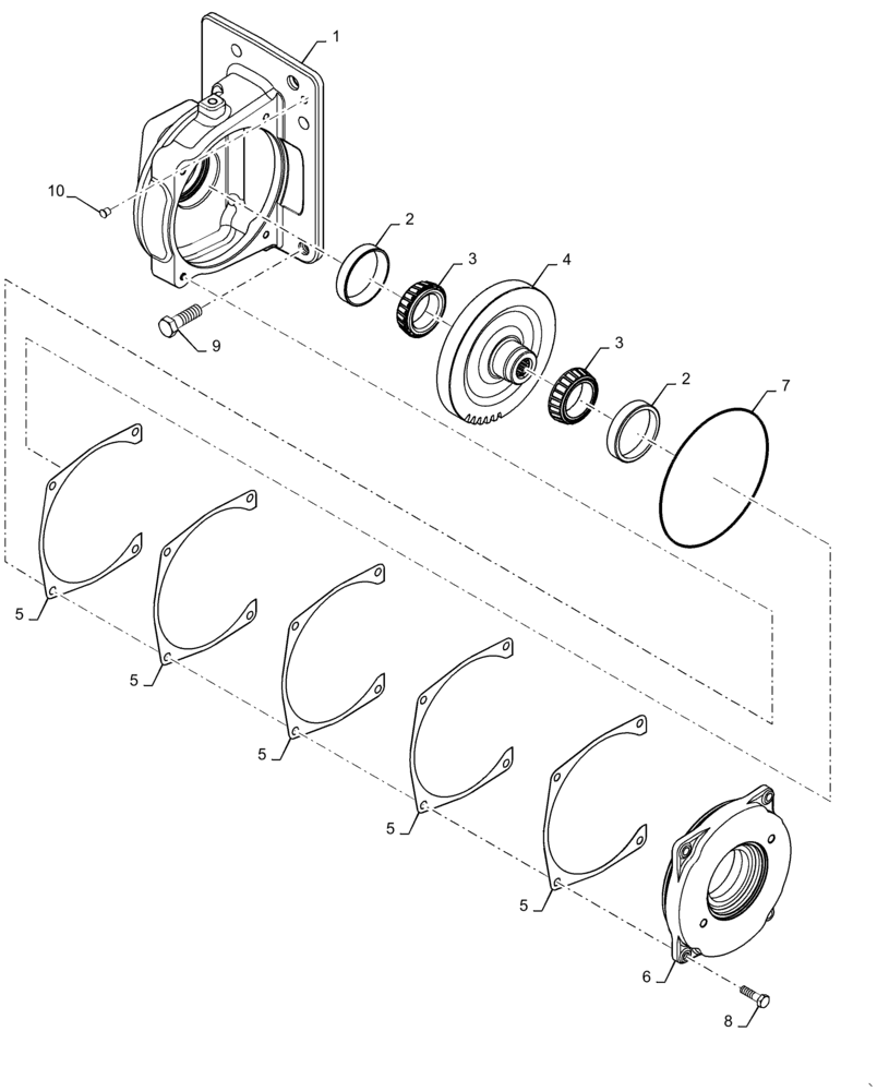 Схема запчастей Case IH MAGNUM 340 - (21.506.BG[02]) - TRANSMISSION - CVT - PUMP DRIVE ASSY. (21) - TRANSMISSION