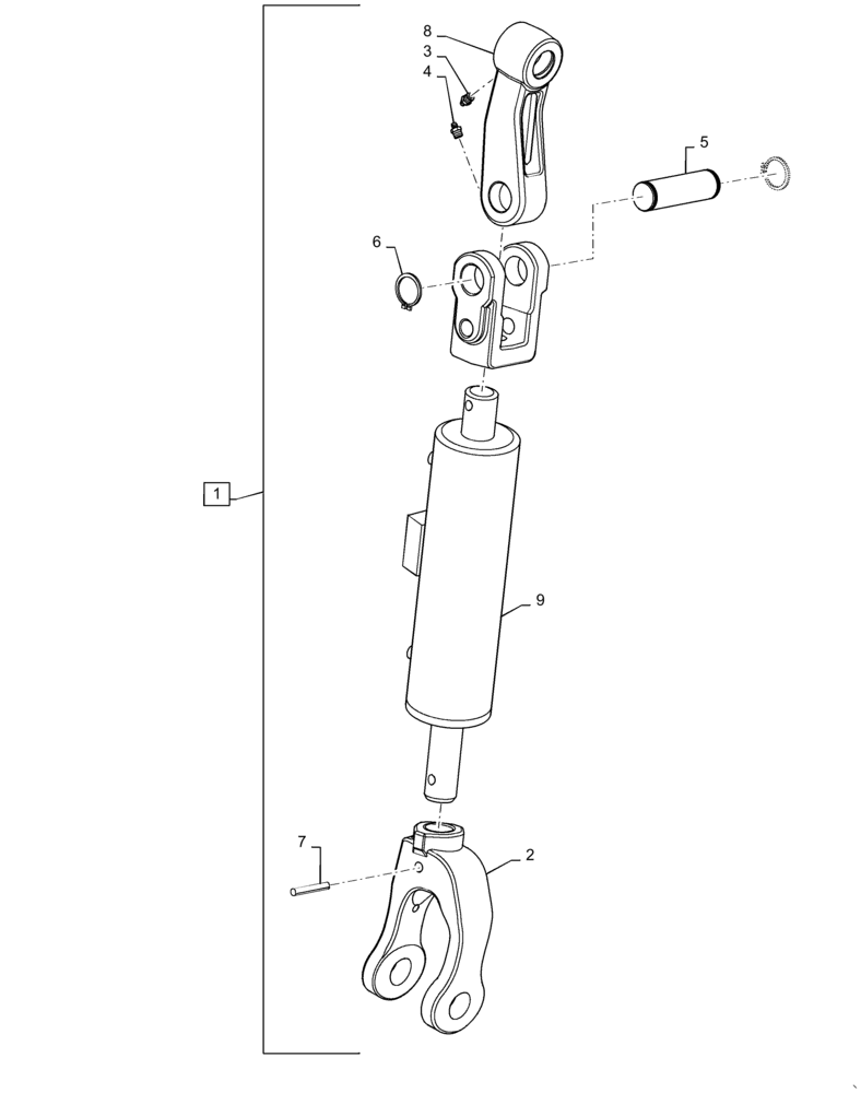 Схема запчастей Case IH MAGNUM 250 - (37.120.AA[02]) - VAR - 429399, 429403, 429410, 429413 - HITCH LINKAGE ASSY, TURNBUCKLE LIFT - RH (37) - HITCHES, DRAWBARS & IMPLEMENT COUPLINGS