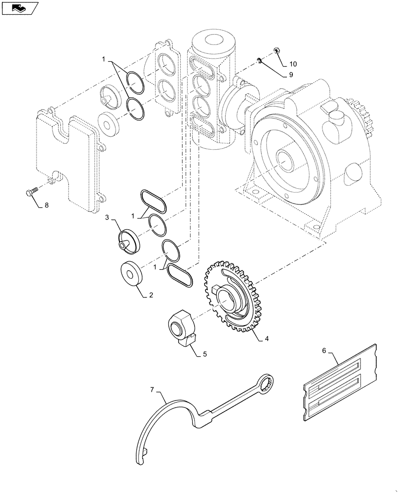 Схема запчастей Case IH 1225 - (63.100.AB[01]) - JOHN BLUE PUMP (63) - CHEMICAL APPLICATORS