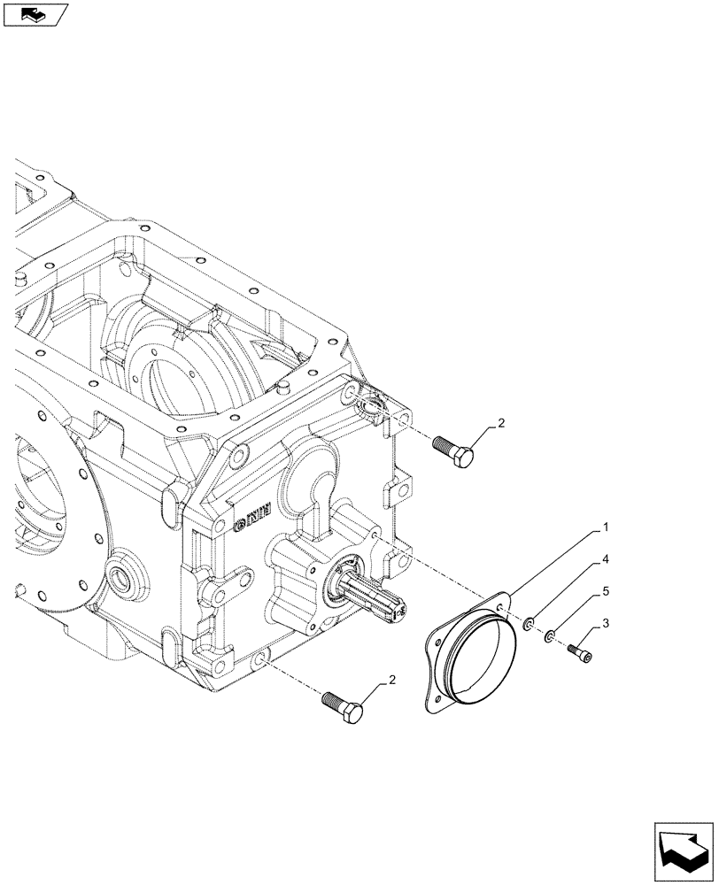 Схема запчастей Case IH FARMALL 85C - (31.114.AH[06]) - VAR - 743594 - PTO 540/1000 RPM, MECHANICAL, SHROUD, W/O CAB - NA (31) - IMPLEMENT POWER TAKE OFF