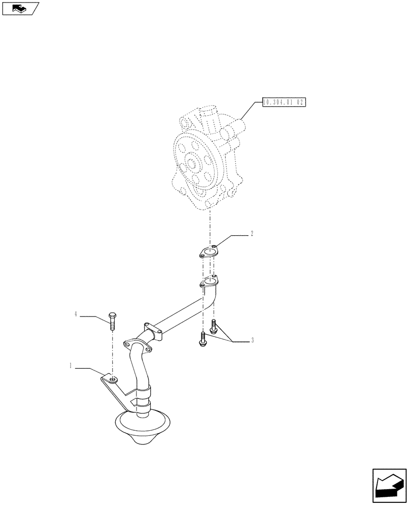 Схема запчастей Case IH F3BE0684N E916 - (10.304.05) - PIPING - ENGINE OIL (504069940) (10) - ENGINE