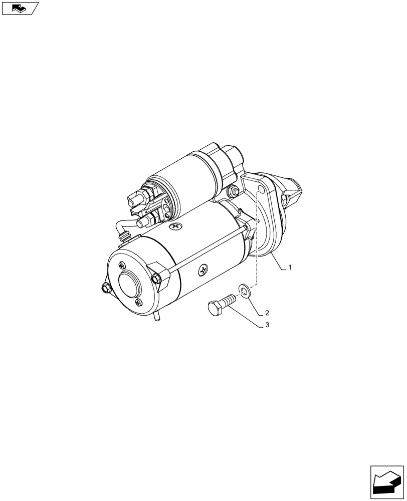 Схема запчастей Case IH FARMALL 85C - (55.201.AE) - VAR - 391013 - STARTER MOTOR (55) - ELECTRICAL SYSTEMS