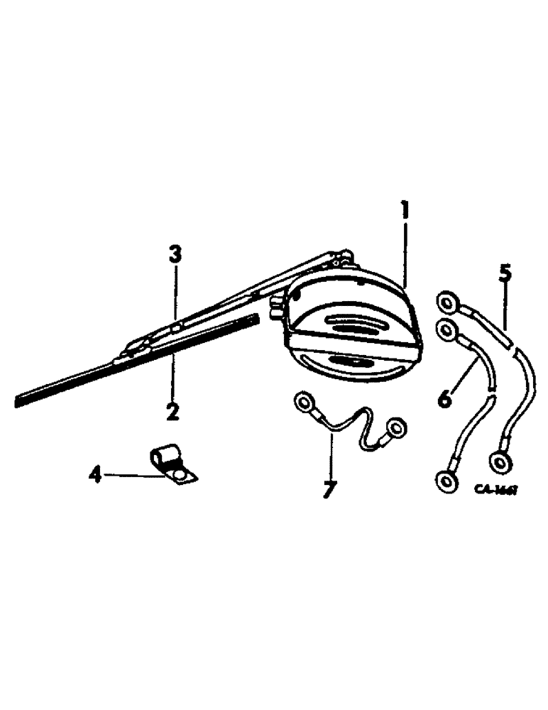 Схема запчастей Case IH 615 - (13-20) - WINDSHIELD WIPER (05) - SUPERSTRUCTURE