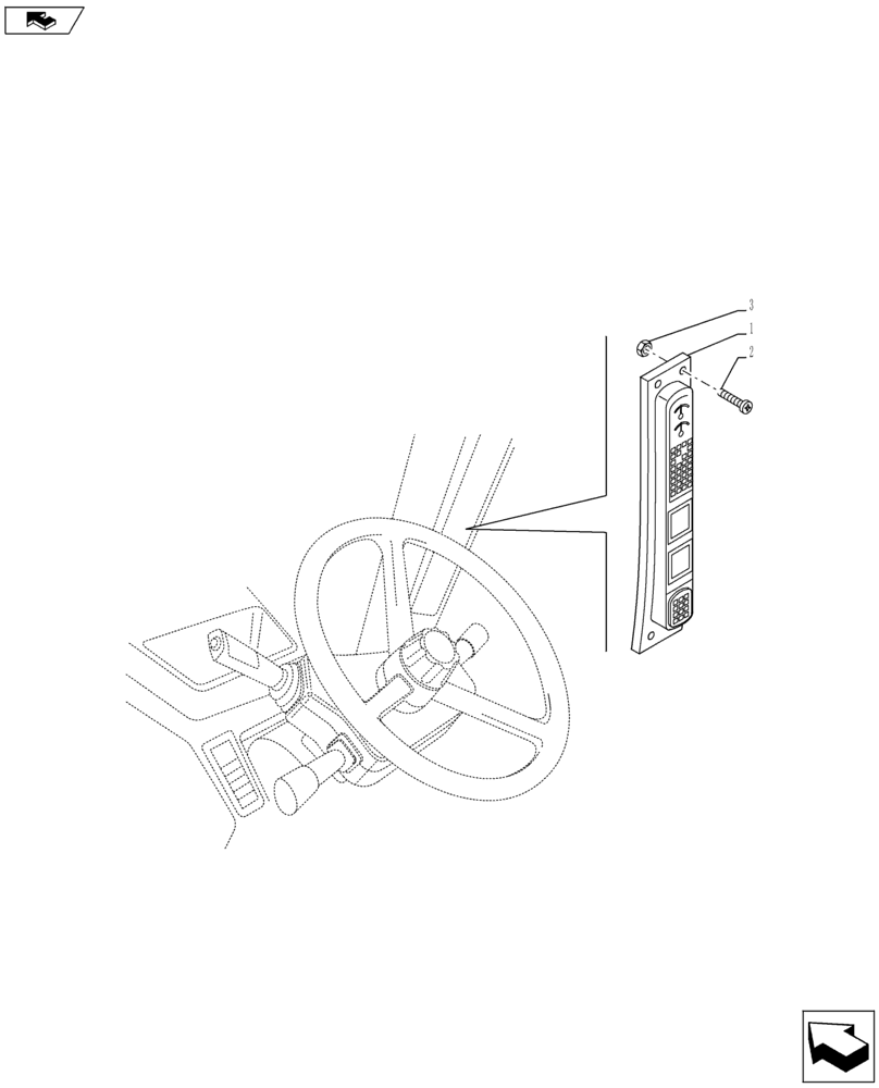 Схема запчастей Case IH MAXXUM 140 - (55.512.BQ[01]) - VAR - 330866 + STD - INSTRUMENT CLUSTER (55) - ELECTRICAL SYSTEMS