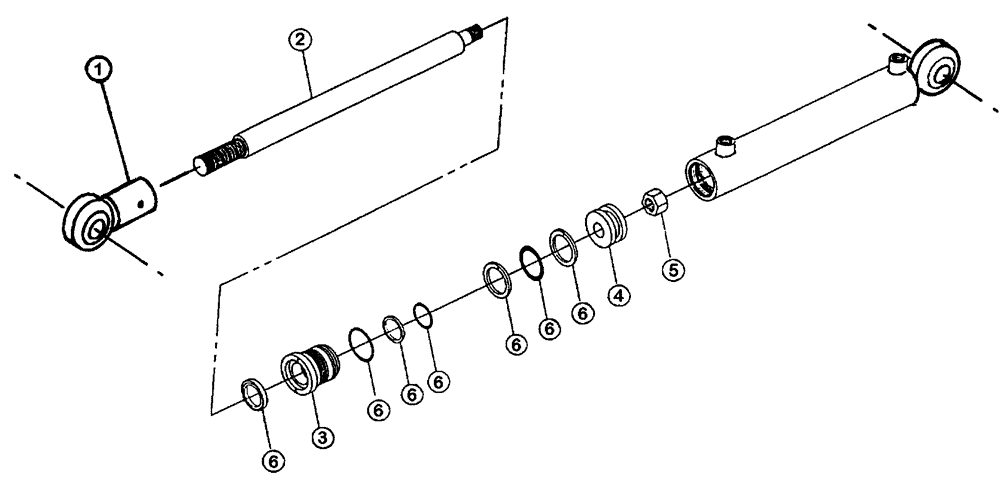 Схема запчастей Case IH PATRIOT NT - (07-002) - INNER BOOM FOLD CYLINDER ( (2"X16")-1 1/4" DIA. ROD) Cylinders