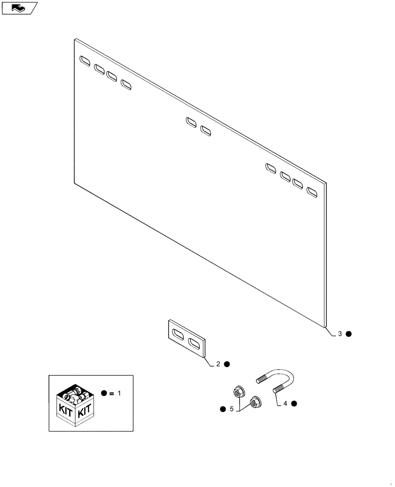 Схема запчастей Case IH 3162 - (88.058.09) - DIA KIT, REEL TINE FLAP (88) - ACCESSORIES