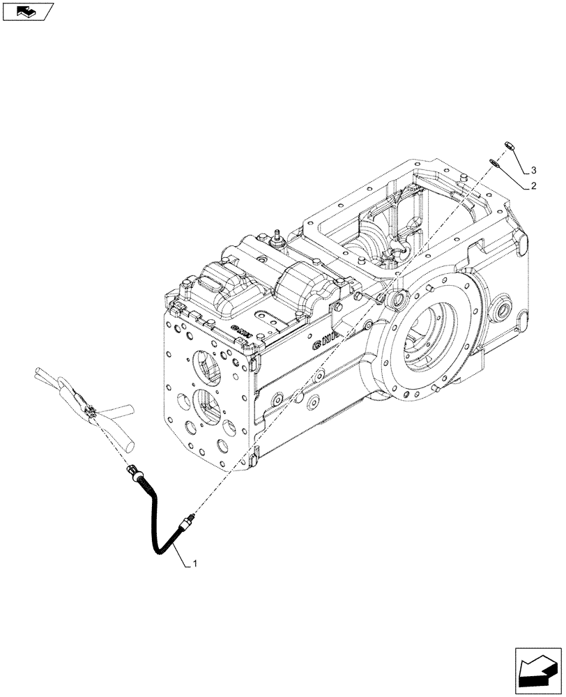 Схема запчастей Case IH FARMALL 85C - (55.048.AL[01]) - VAR - 743768 - PTO 540-540E RPM W/ GROUND SPEED, SWITCH (55) - ELECTRICAL SYSTEMS