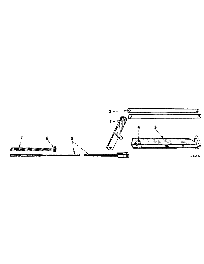 Схема запчастей Case IH 70 - (G-15) - REAR WHEEL RAISING LINK AND BELLCRANK 