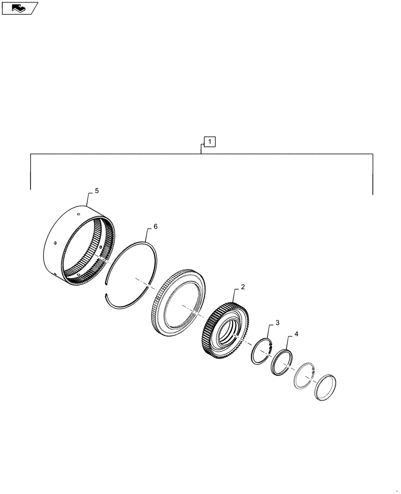 Схема запчастей Case IH MAGNUM 260 - (21.504.AM[01]) - TRANSMISSION - CVT - PLANETARY RING ASSY (21) - TRANSMISSION