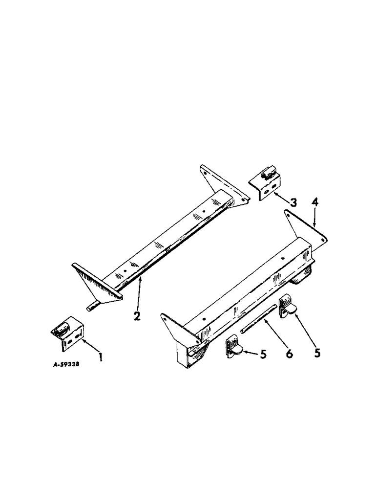 Схема запчастей Case IH VARIOUS - (C-43[1]) - HOIST,FOR USE W/NO 100 GRAIN BOX & NO 80 TRCTR TRLR, FOR COMPA COMPET TRCTR TRLRS & FLARE-TYPE BOXES 