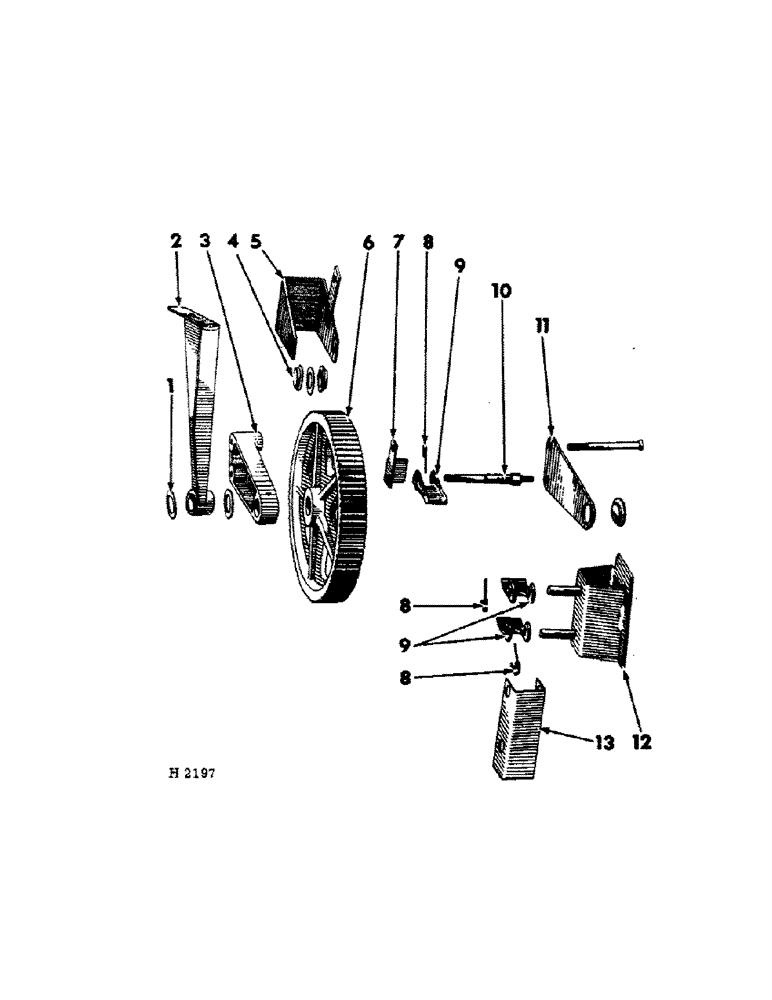 Схема запчастей Case IH 150 - (E-13) - RATCHET WHEEL 