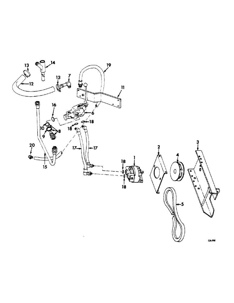 Схема запчастей Case IH 1110 - (M-26) - HYDRAULIC DRIVE, FOR INTERNATIONAL 656 AND 2656 TRACTORS 