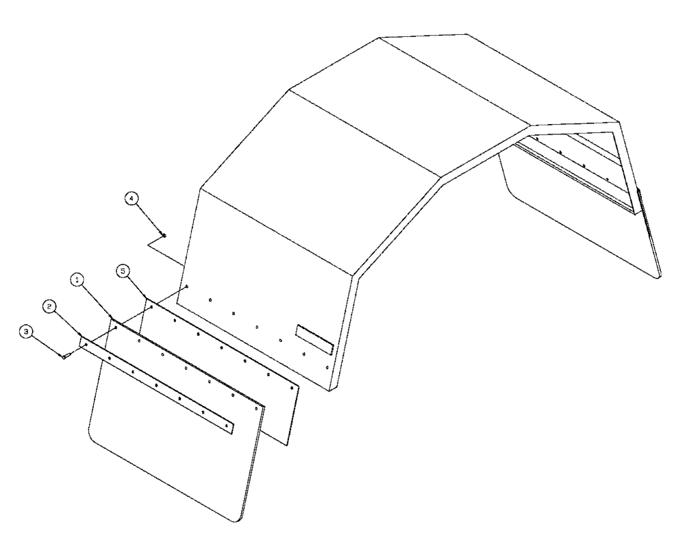 Схема запчастей Case IH FLX3330B - (10-005) - MUD FLAP PACKAGE Options