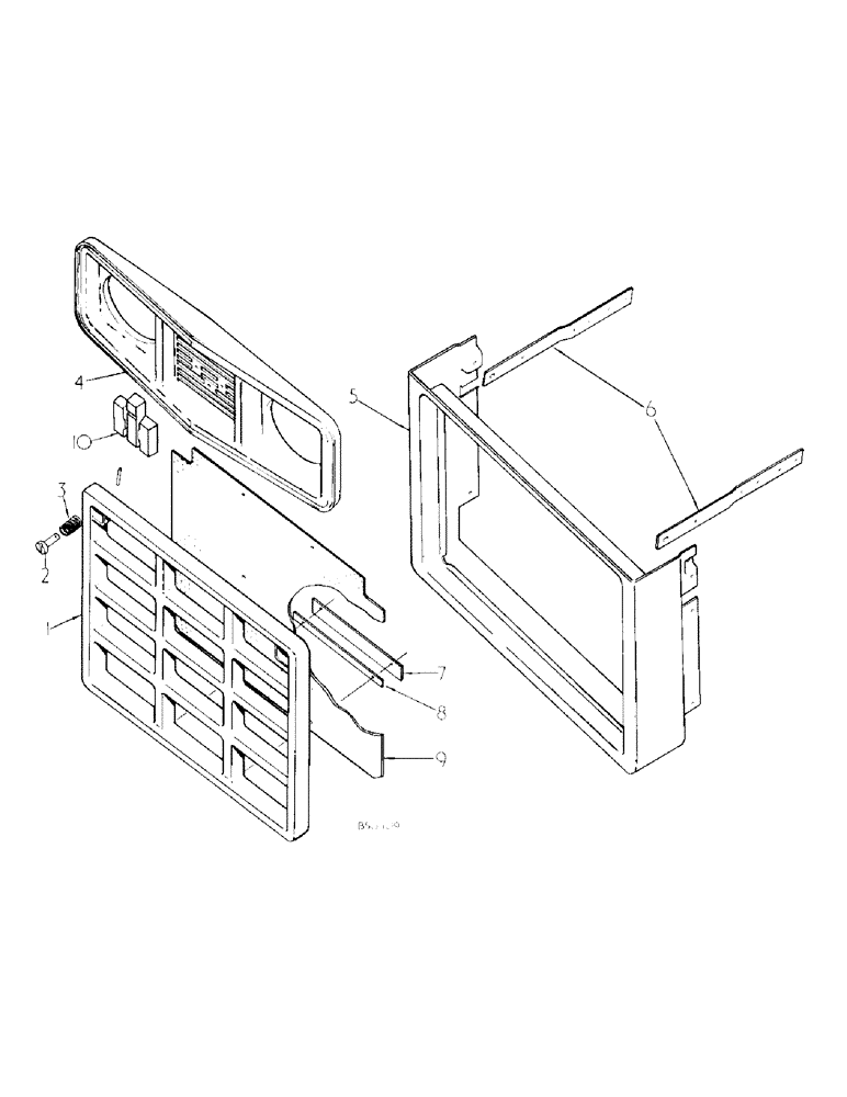 Схема запчастей Case IH 484 - (06-04) - COOLING, RADIATOR GRILLE Cooling