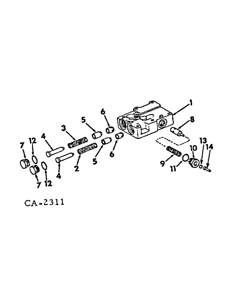 Схема запчастей Case IH 2500 - (07-08[1]) - DRIVE TRAIN, MULTI-VALVE (04) - Drive Train