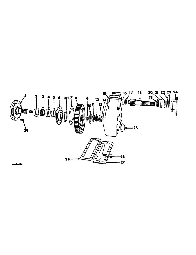 Схема запчастей Case IH 616 - (B-12) - POWER TRAIN, FINAL DRIVE (03) - POWER TRAIN