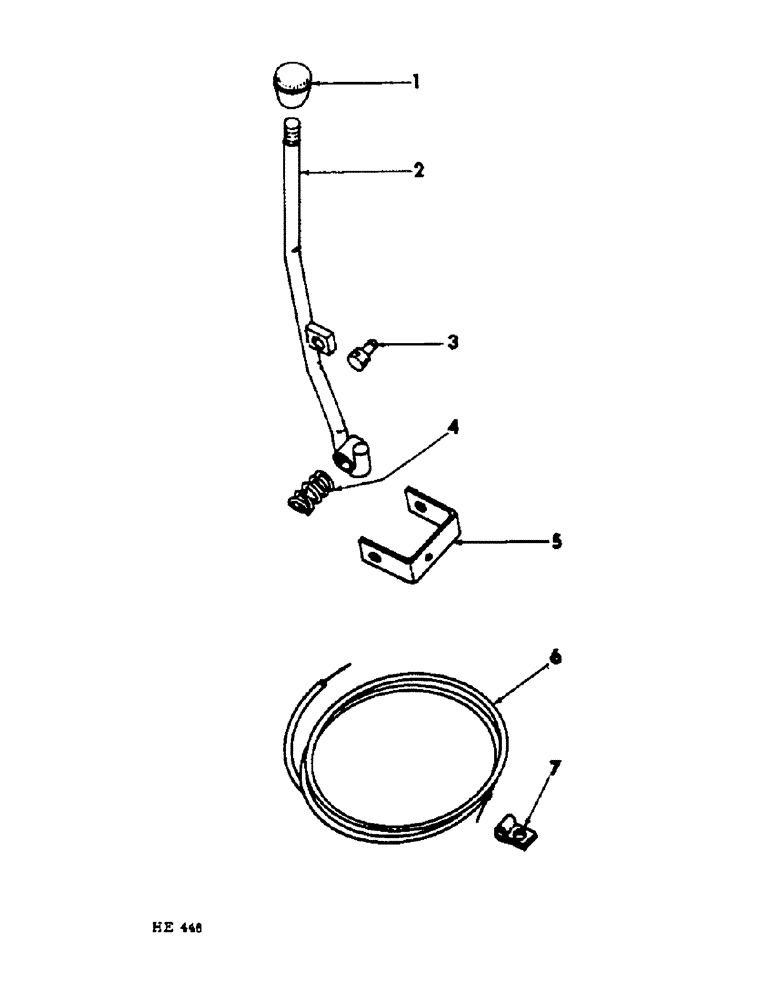 Схема запчастей Case IH 201 - (A-028) - THROTTLE CONTROL (10) - ENGINE