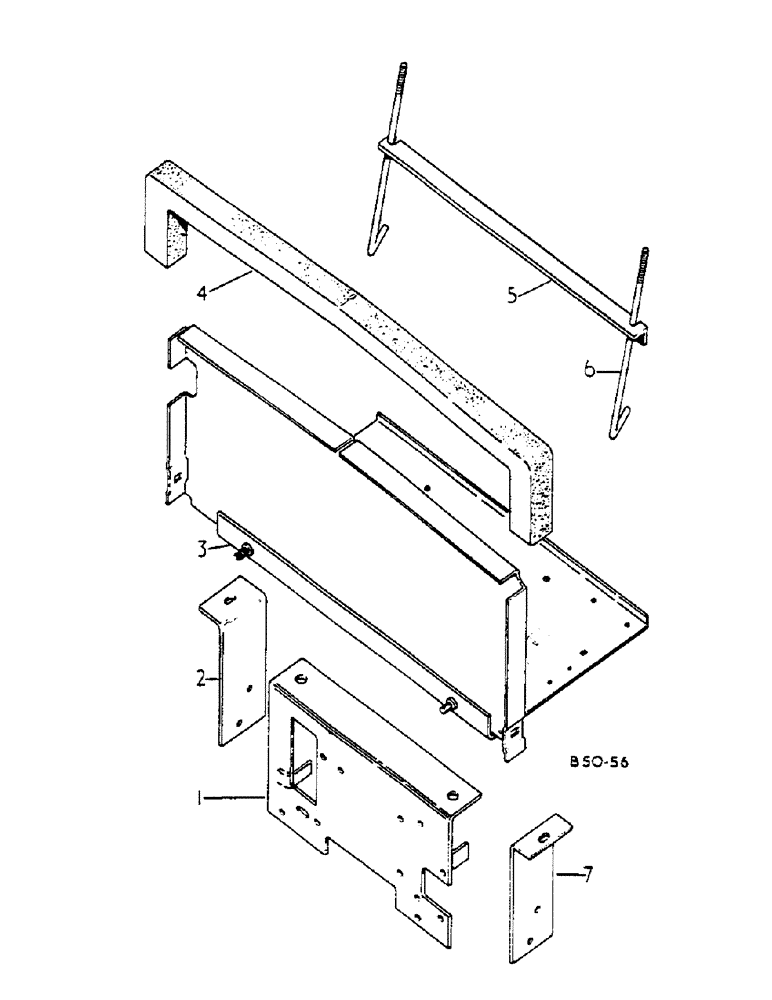 Схема запчастей Case IH HYDRO 84 - (08-056) - BATTERY TRAY, MACHINES FITTED WITH CAB (06) - ELECTRICAL