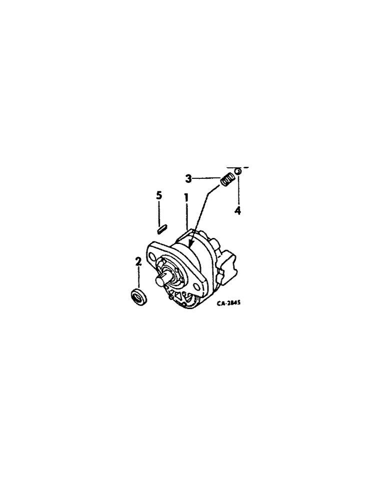 Схема запчастей Case IH 400 - (A-075) - HYDRAULIC PUMP, NO. 5 COMBINED TILLAGE HITCH 