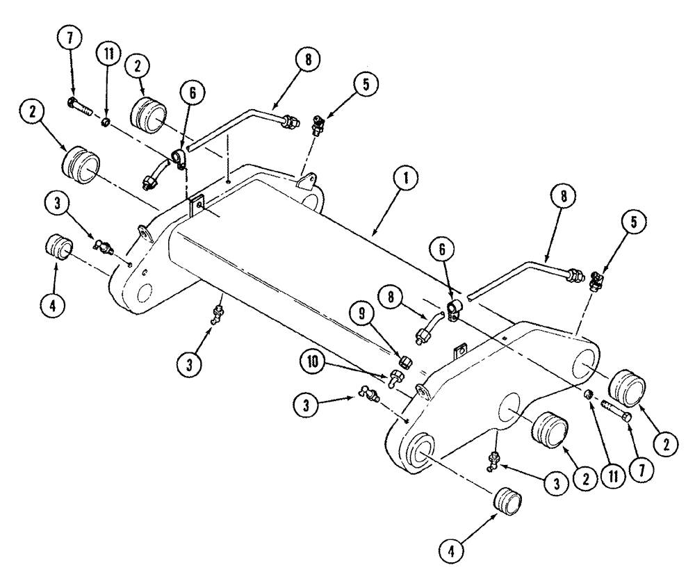 Схема запчастей Case IH STX440 - (09-02) - ROCKSHAFT (09) - CHASSIS/ATTACHMENTS