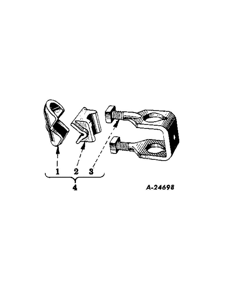 Схема запчастей Case IH 214 - (T-15[A]) - STANDARD CLAMP 