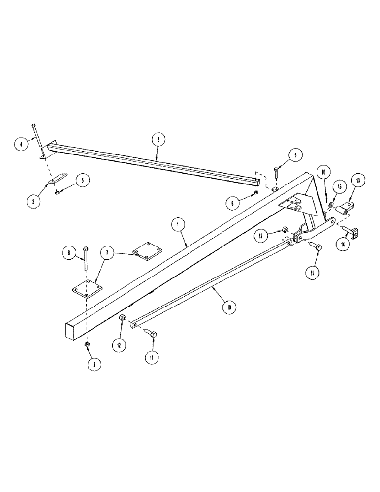 Схема запчастей Case IH CONCORD - (B38) - REAR HITCH, 12" ATDS 