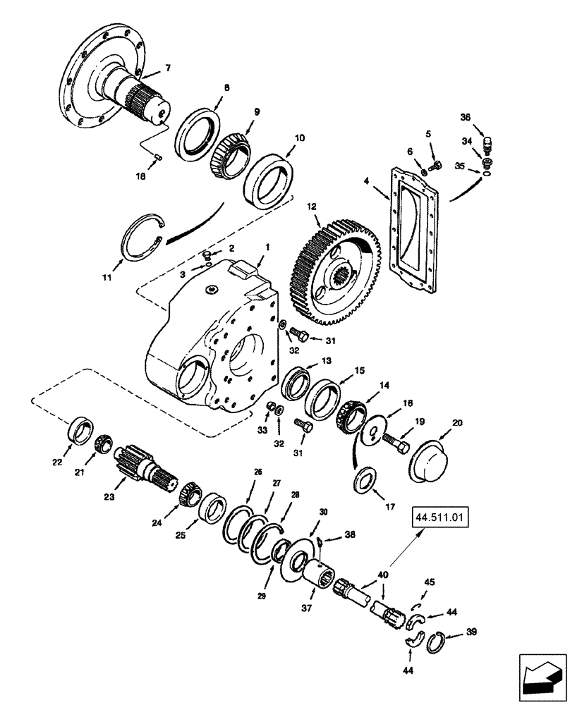 Схема запчастей Case IH 2577 - (25.310.01) - FINAL DRIVE ASSY (25) - FRONT AXLE SYSTEM