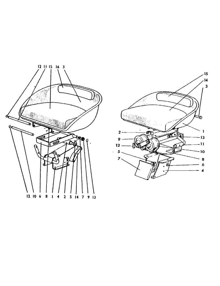 Схема запчастей Case IH 780 - (092) - SEAT AND SUPPORT (12) - CHASSIS