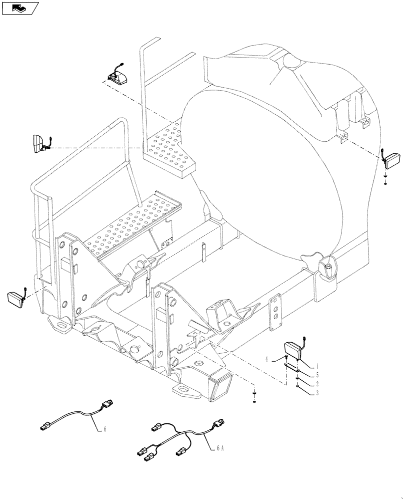 Схема запчастей Case IH 4420 - (11-065) - LIGHT GROUP, BOOM Options