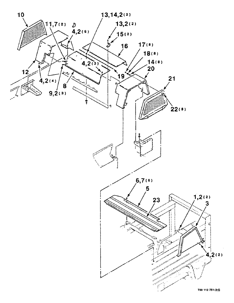 Схема запчастей Case IH 8580 - (07-12) - SHIELDS ASSEMBLY, KNOTTER (12) - MAIN FRAME