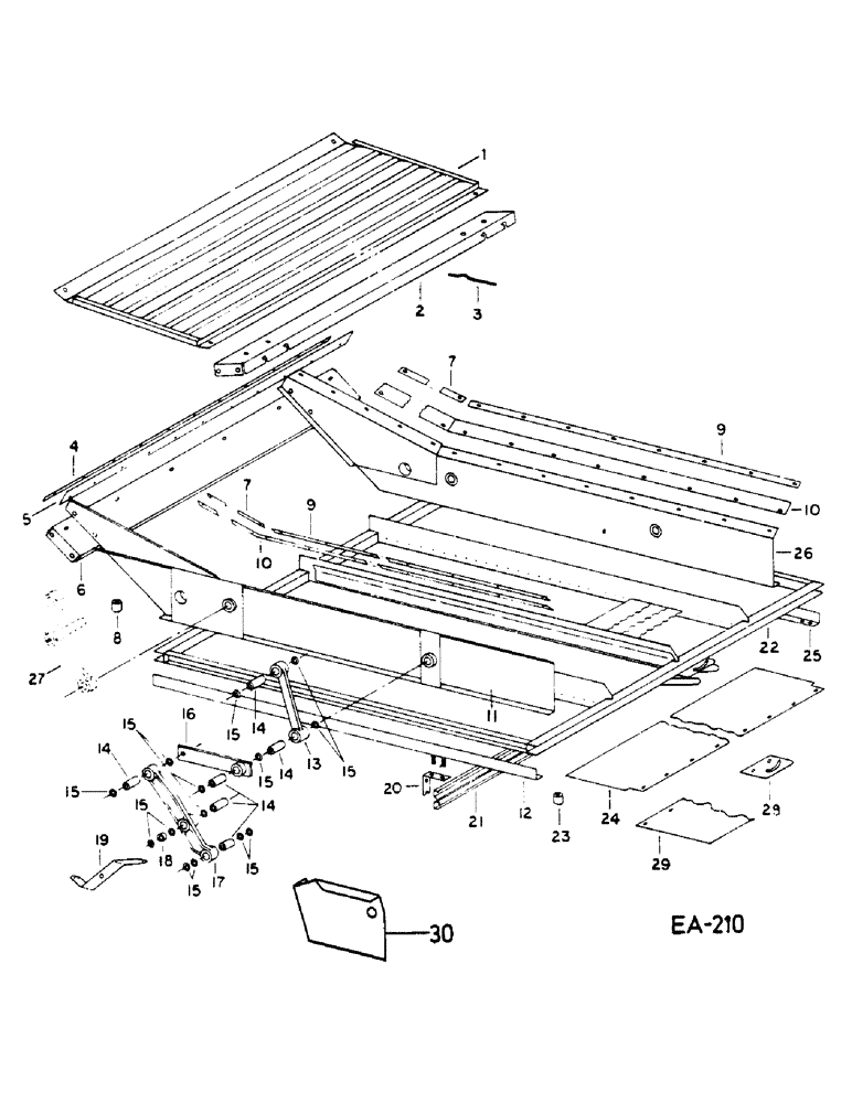 Схема запчастей Case IH 1460 - (17-089) - CHAFFER SIEVE Mounted Equipment