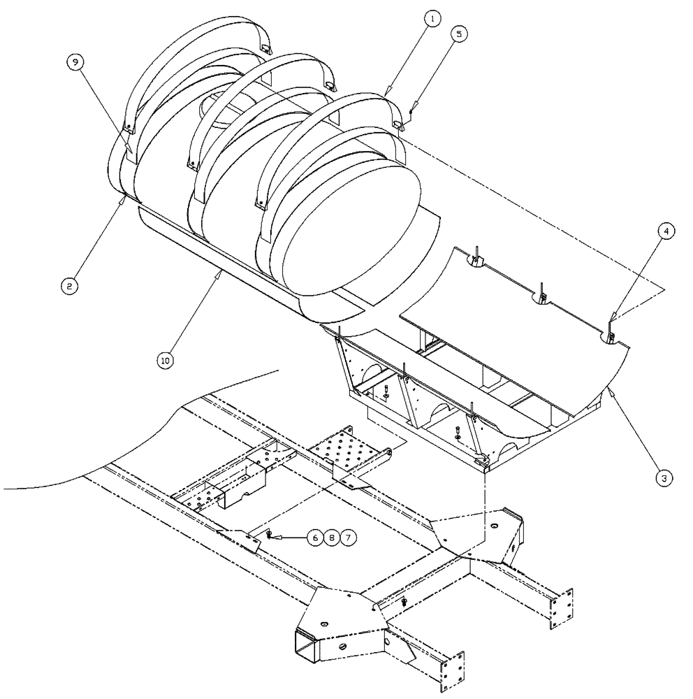 Схема запчастей Case IH PATRIOT WT - (09-018) - 750 GALLON ELLIPTICAL, 700 GALLON SS - PRODUCT TANK Liquid Plumbing