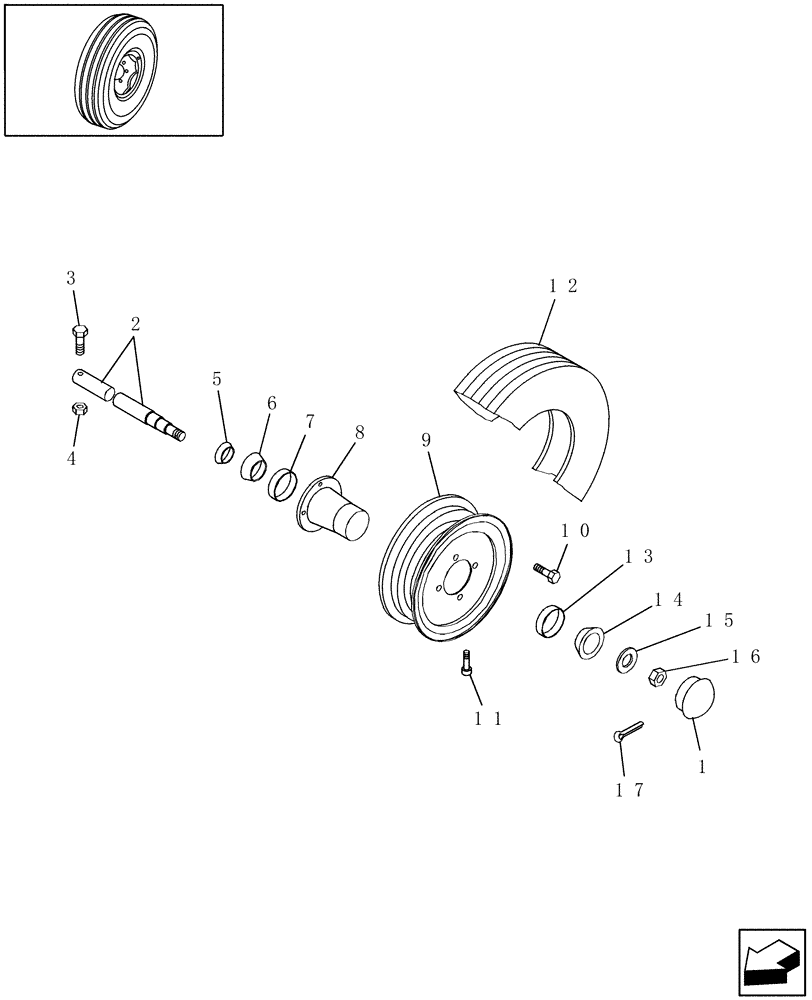 Схема запчастей Case IH SMX91 - (11.01) - WHEELS, SPINDLES, & TIRES (11) - WHEELS