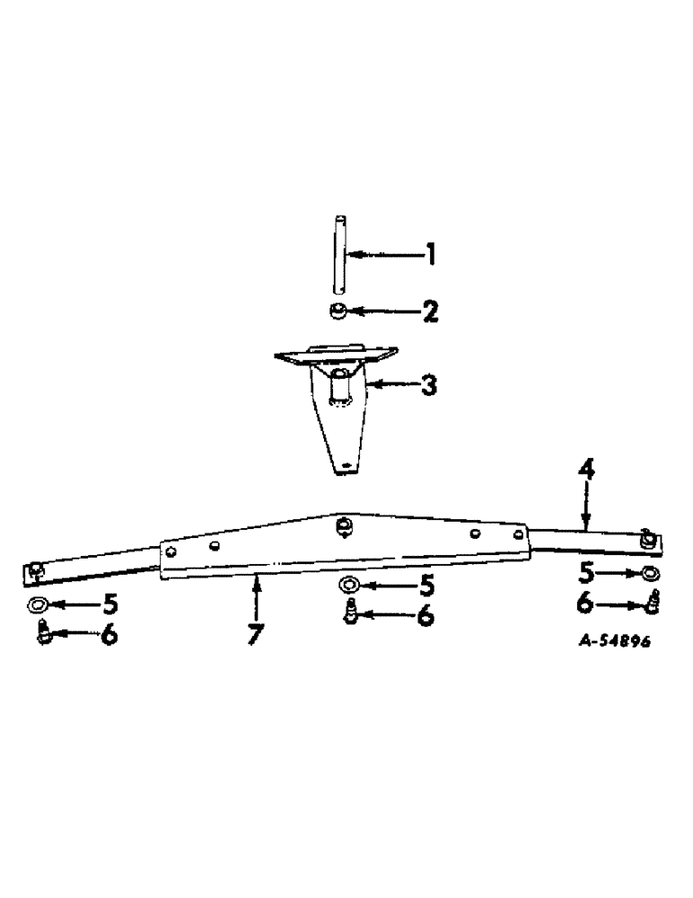 Схема запчастей Case IH VARIOUS - (B-073) - TIE BAR AND STEERING BRACKET 