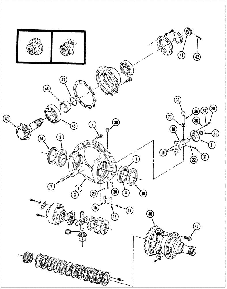 Схема запчастей Case IH 9250 - (6-103A) - DIFFERENTIAL, W/ LIMITED SLIP DIFFERENTIAL, RIGID PLANETARY AXLE, 9250 & 9250 ROW CROP SPECIAL TRAC (06) - POWER TRAIN