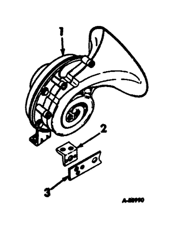 Схема запчастей Case IH 656 - (G-29) - ELECTRICAL SYSTEM, ELECTRIC HORN, INTERNATIONAL TRACTORS (06) - ELECTRICAL SYSTEMS