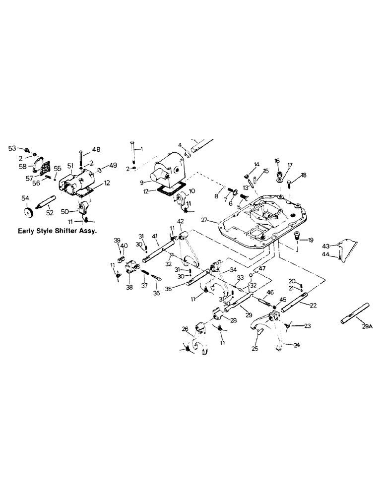 Схема запчастей Case IH STEIGER - (04-20) - SHIFTER HOUSING, SPICER (04) - Drive Train