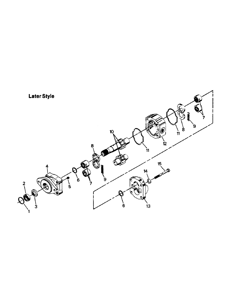 Схема запчастей Case IH PTA270 - (08-17) - PT 225, PT 250, PT 270, PTA 270 HYDRAULIC PUMP (07) - HYDRAULICS