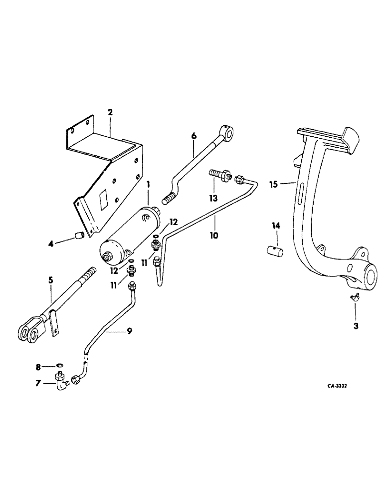 Схема запчастей Case IH 2856 - (H-11) - CONTROLS, HYDRAULIC POWERED CLUTCH CONTROL Controls