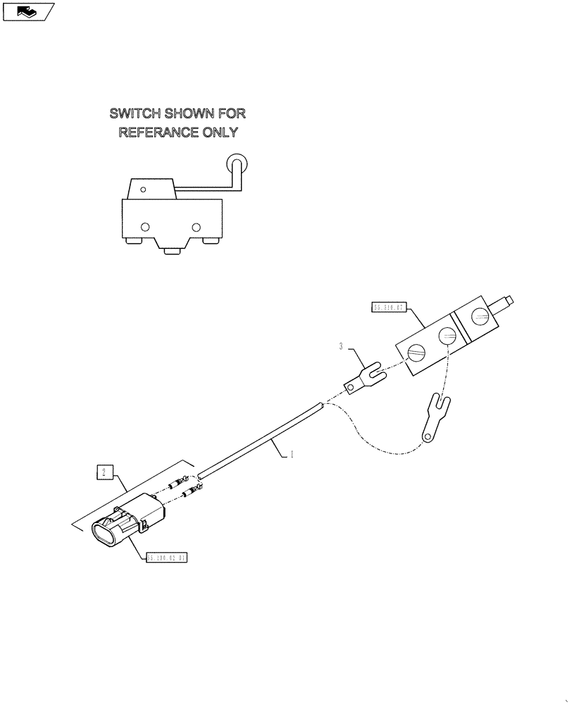 Схема запчастей Case IH 4430 - (55.100.08) - TRACTION CONTROL HARNESS (55) - ELECTRICAL SYSTEMS