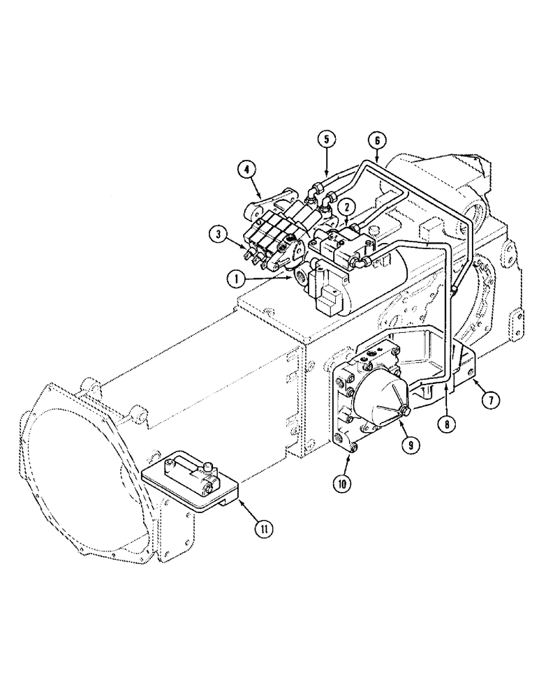 Схема запчастей Case IH 895 - (1-10[A]) - PICTORIAL INDEX, MAIN HYDRAULICS, TRACTOR WITH CAB (00) - PICTORIAL INDEX