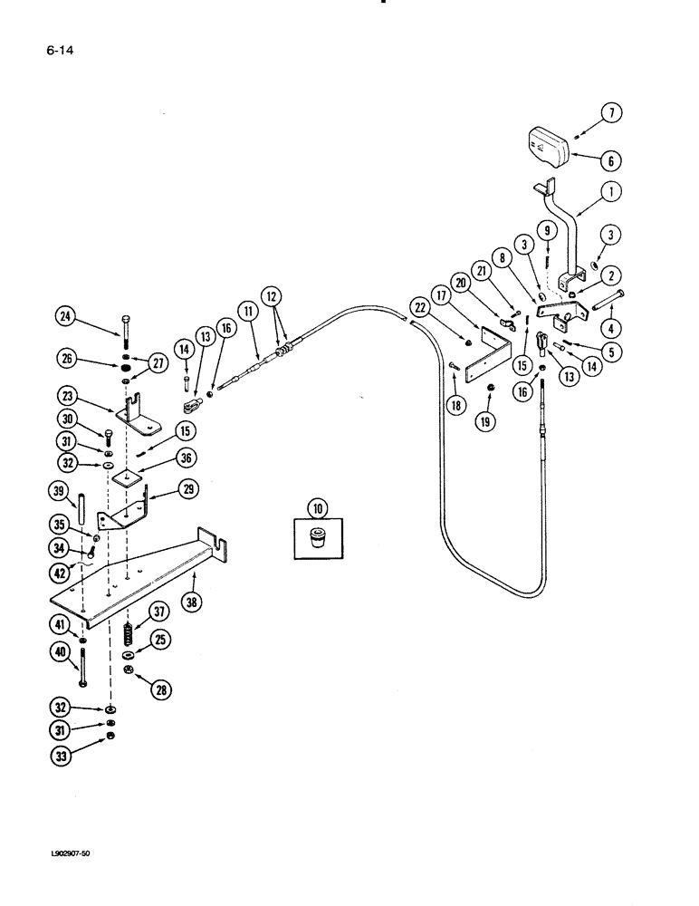 Схема запчастей Case IH 1620 - (6-14) - PROPULSION CONTROL (03) - POWER TRAIN