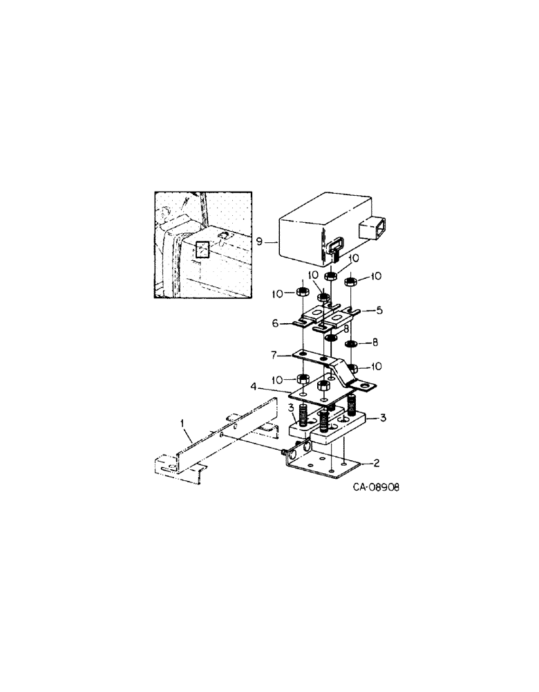 Схема запчастей Case IH 7288 - (08-03) - ELECTRICAL, FUSE HOLDER AND MOUNTING (06) - ELECTRICAL