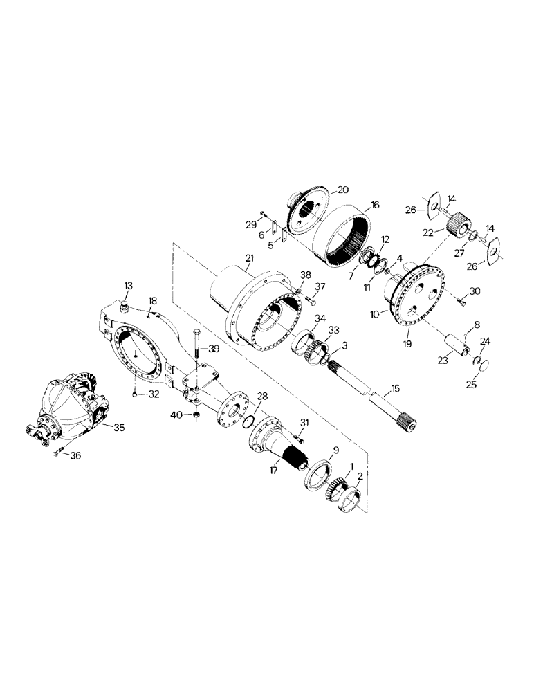 Схема запчастей Case IH STEIGER - (04-27) - AXLE ASSEMBLY, S-40 (04) - Drive Train